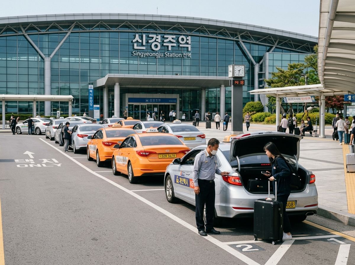 신경주역 택시 승강장